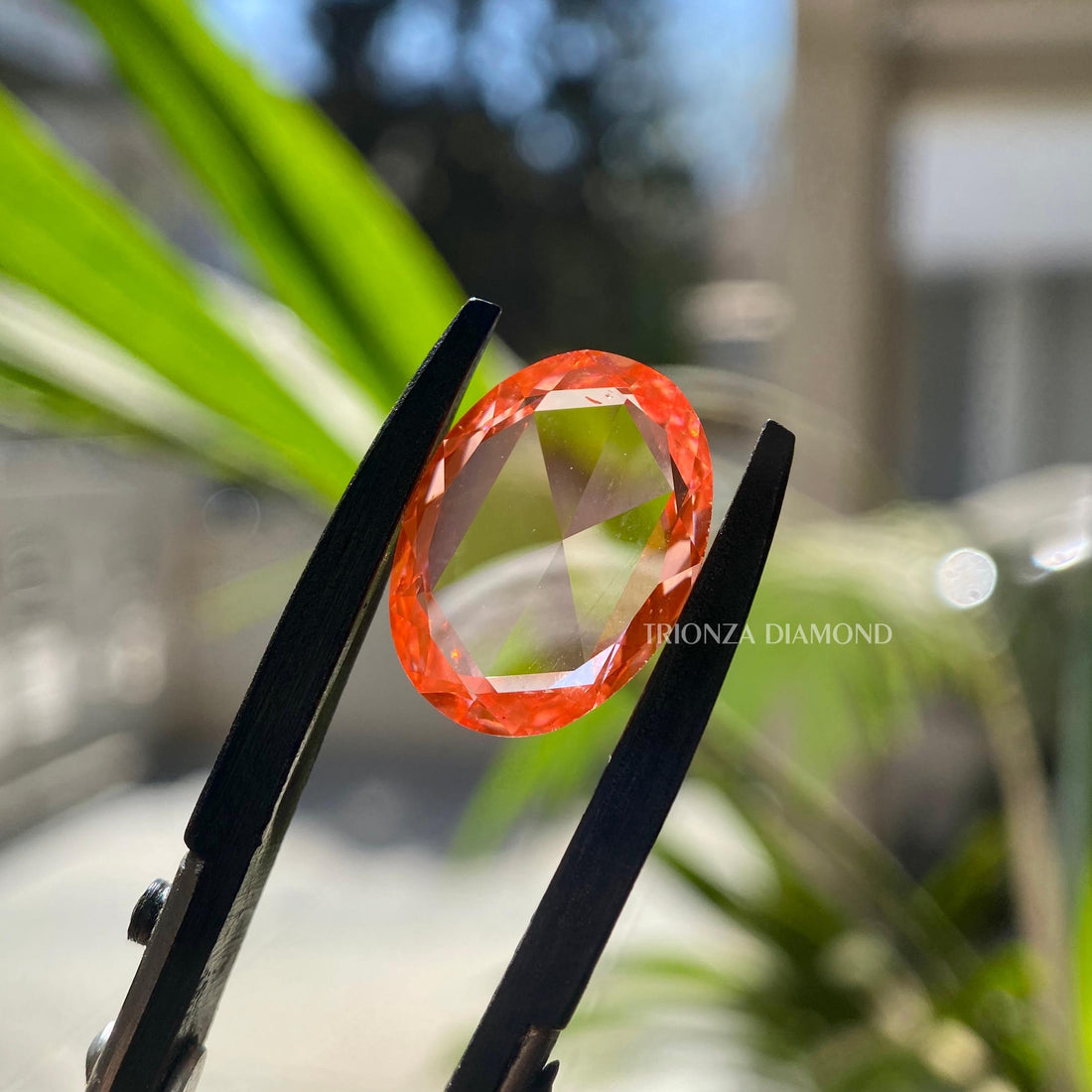 7 CT Oval Rose Cut Lab Grown Diamond for Engagement Ring