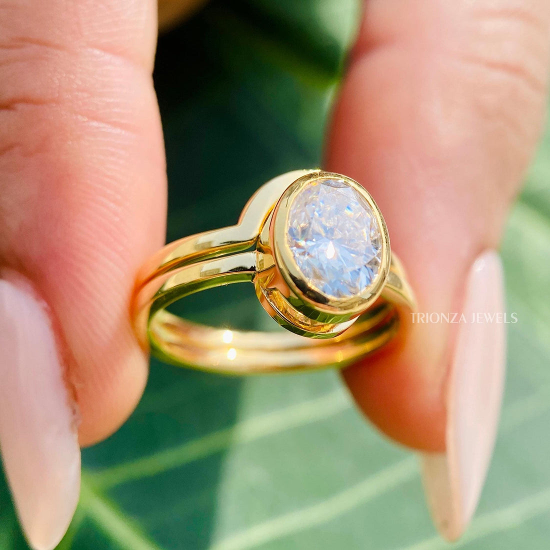 1.50 CT Oval Moissanite Ring - Custom Engagement Jewelry