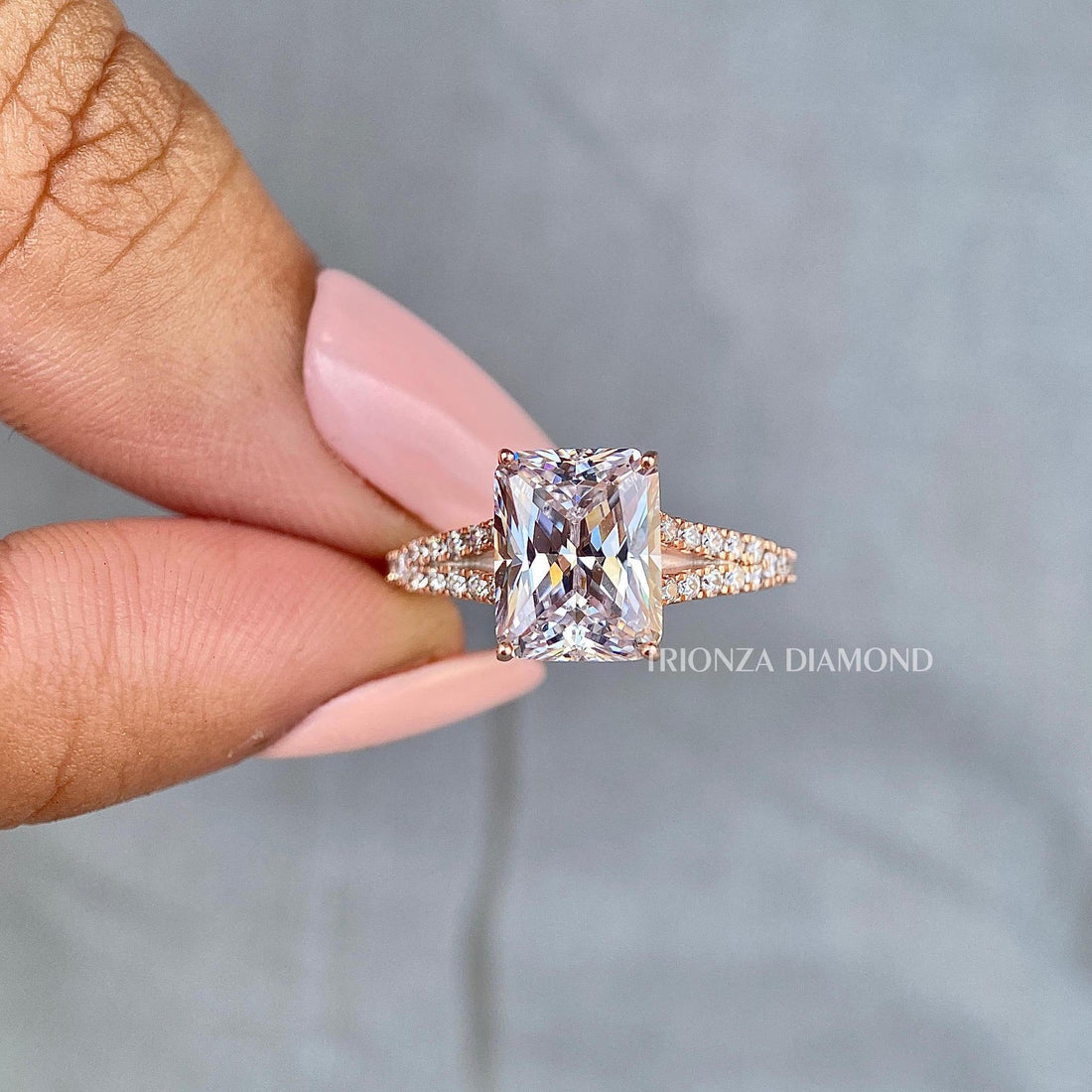 radiant cut diamond ring