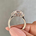 pavé band engagement ring
