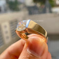 old European cut diamond men's ring