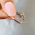 TrionzaDiamond engagement ring handcrafted for a timeless and elegant look