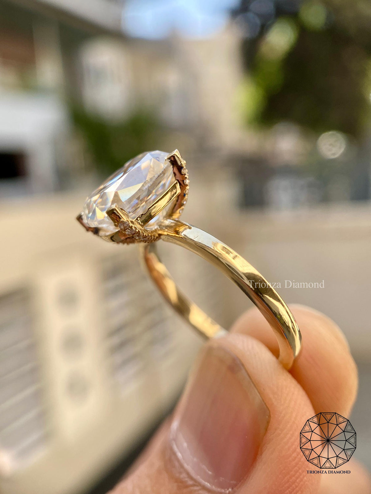 TrionzaDiamond engagement ring crafted for wedding and anniversary occasions