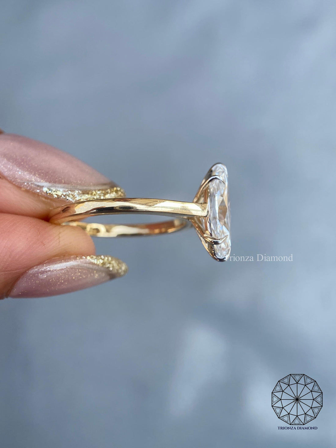 3 CT Marquise Lab Grown Diamond Engagement Ring IGI Certified