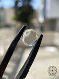 IGI certified lab grown diamond set against a plain background to show its true color and clarity