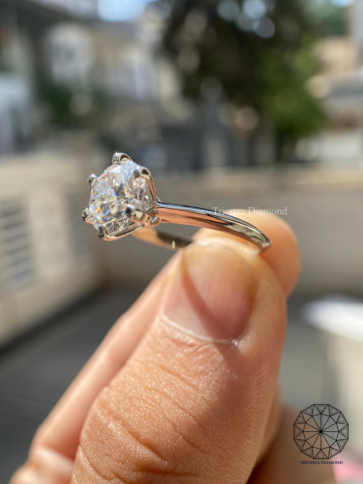 Handcrafted platinum ring designed with precision for a lasting wedding sparkle