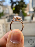 TrionzaDiamond engagement ring featuring an IGI certified lab grown diamond in a crafted band