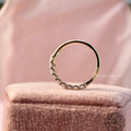 radiant diamond half eternity band
