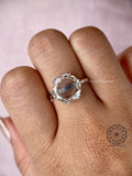 Handcrafted gold ring featuring a conflict free lab grown diamond for lasting brilliance