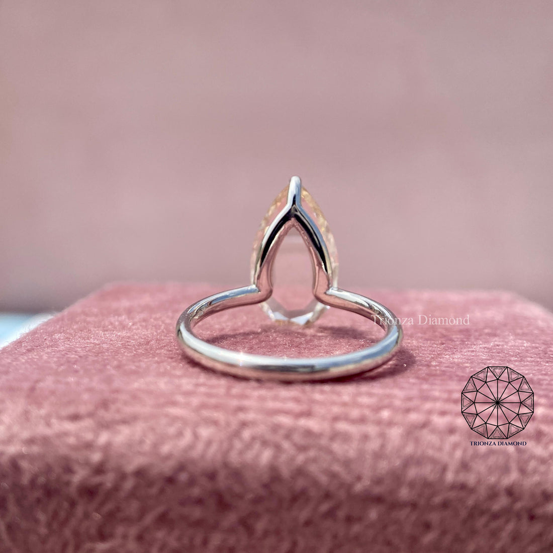 2.67 CT Pear Lab Diamond Engagement Ring | IGI Certified Solitaire