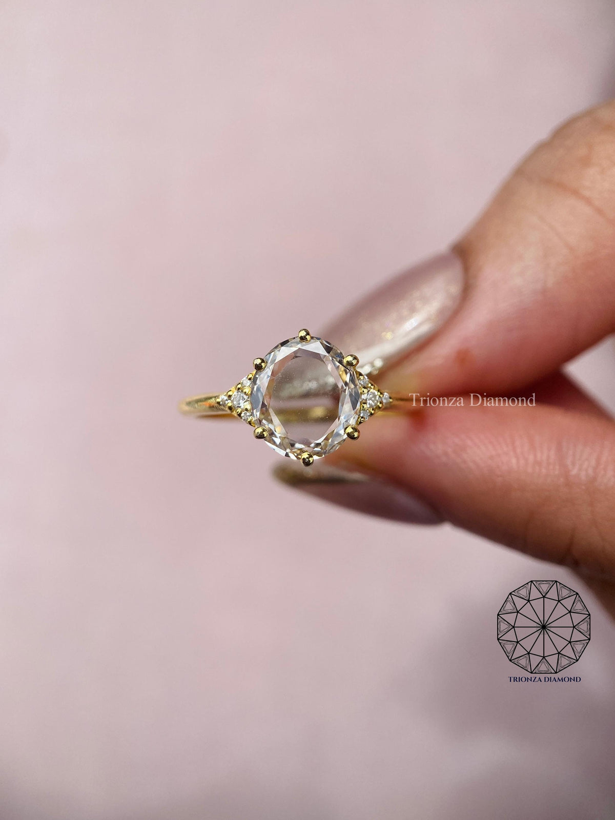 lab grown diamond solitaire ring