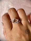 TrionzaDiamond engagement ring crafted with IGI certified lab grown diamonds