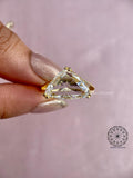 rose cut engagement ring