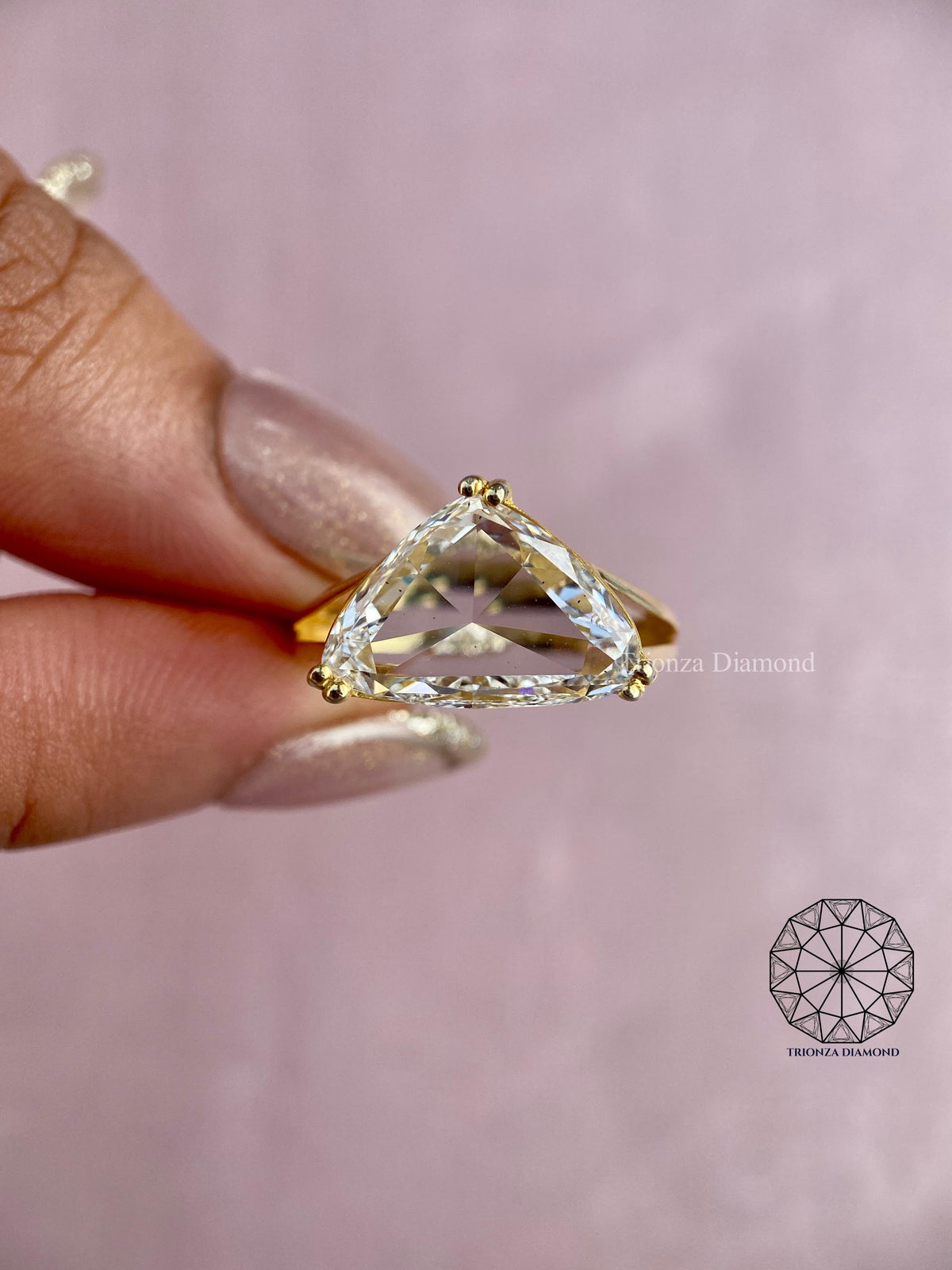 rose cut engagement ring