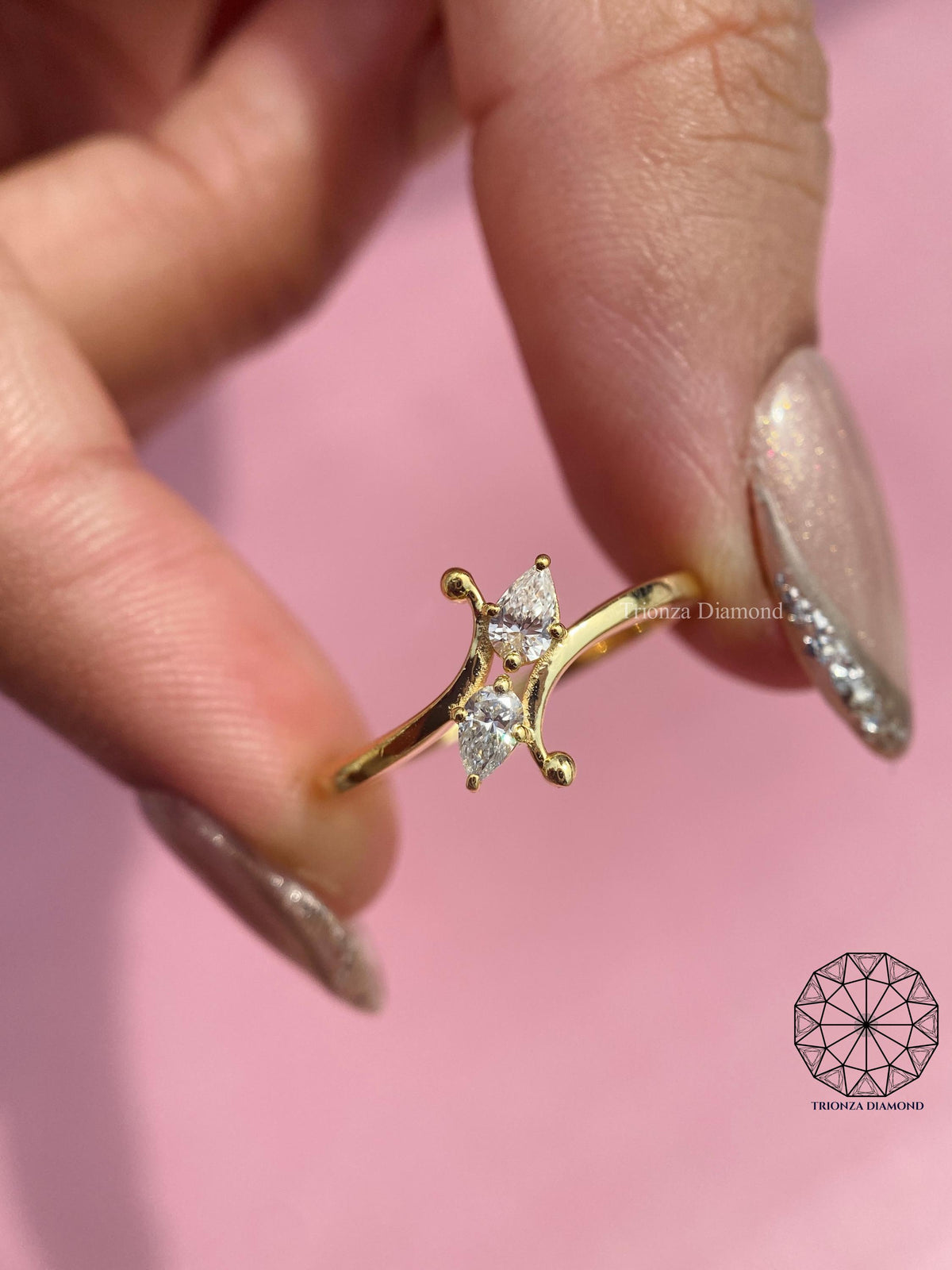 14k solid gold ring presented in a jewelry box to showcase its craftsmanship
