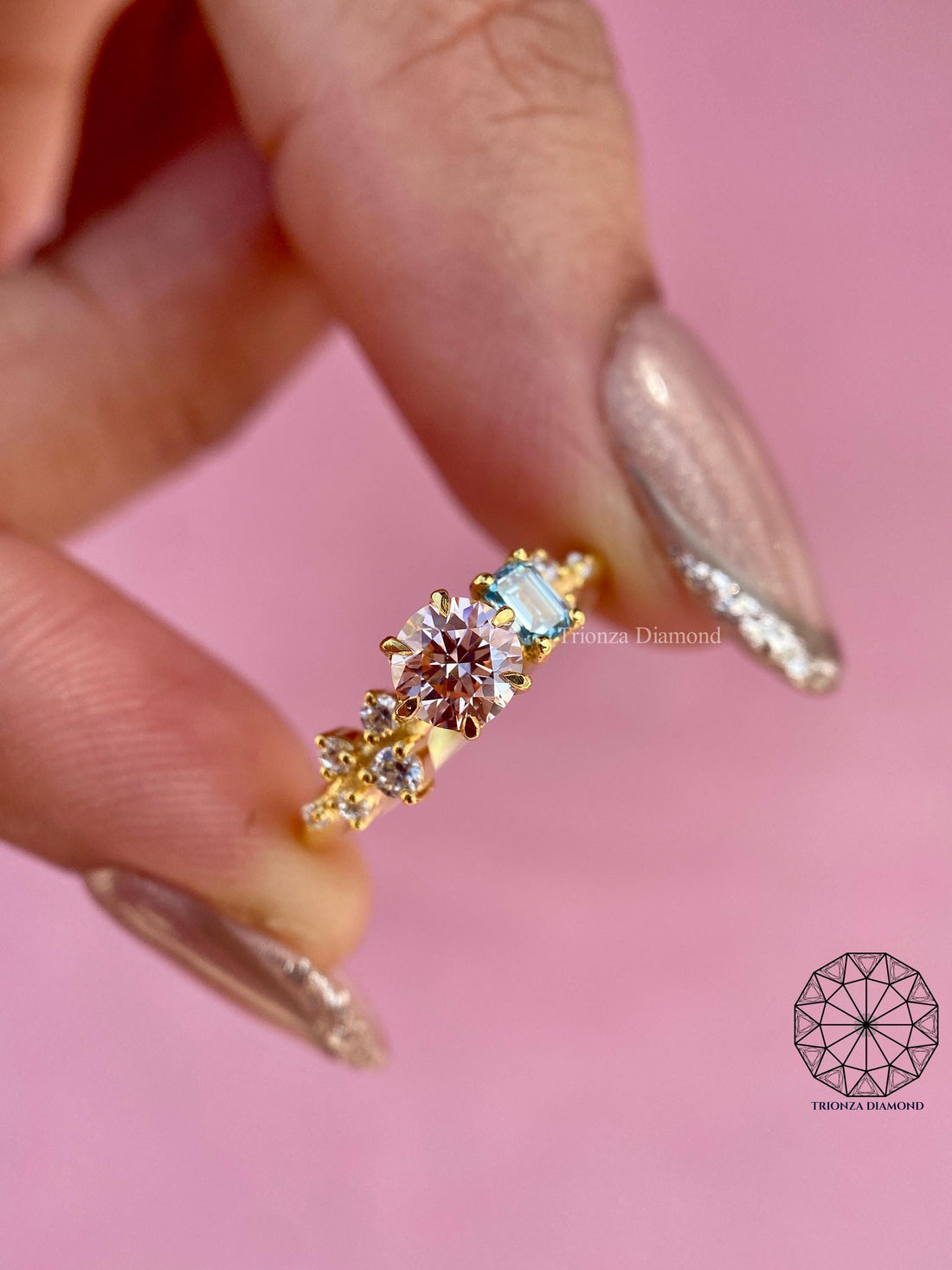 Dainty Round Lab Grown Diamond Promise & Engagement Ring for Women