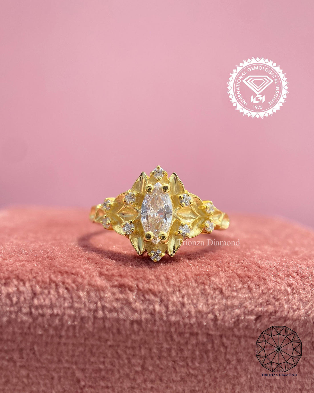 marquise diamond engagement ring