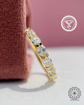 oval diamond wedding band
