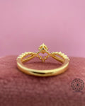 IGI certified lab grown pink diamond set in a handmade TrionzaDiamond creation