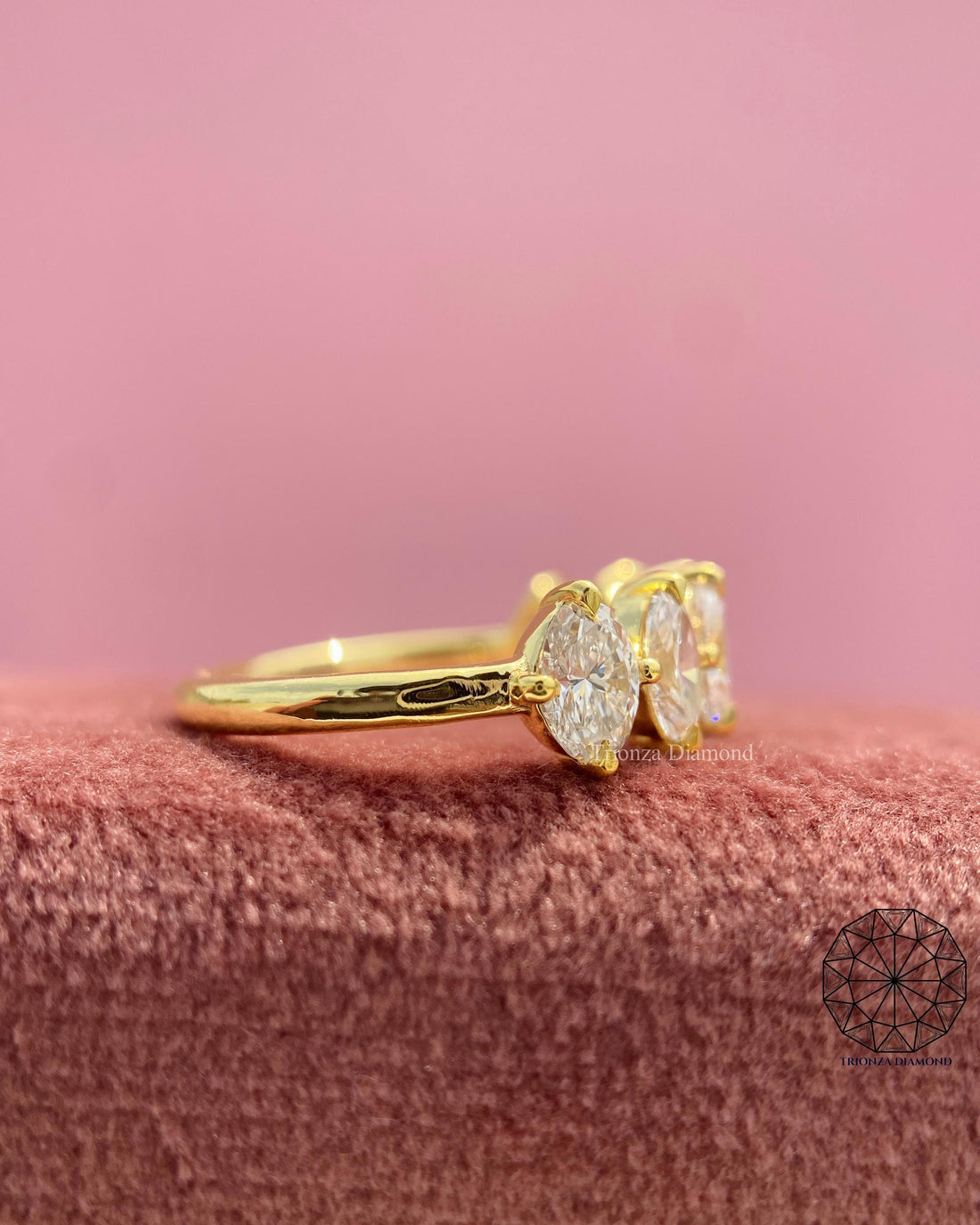 Oval Lab Grown Diamond Wedding & Stacking Band - Best Gift