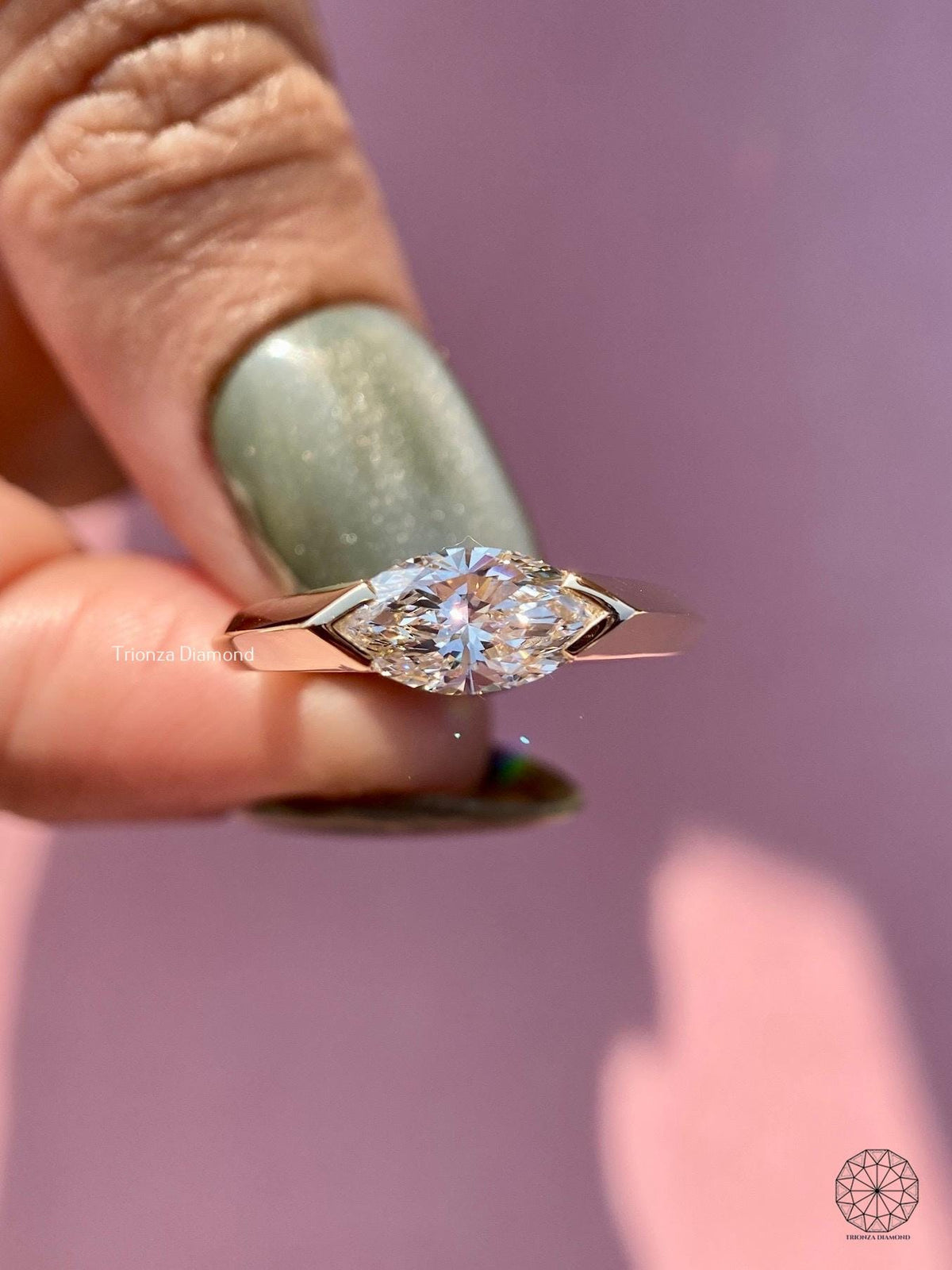 yellow gold solitaire ring
