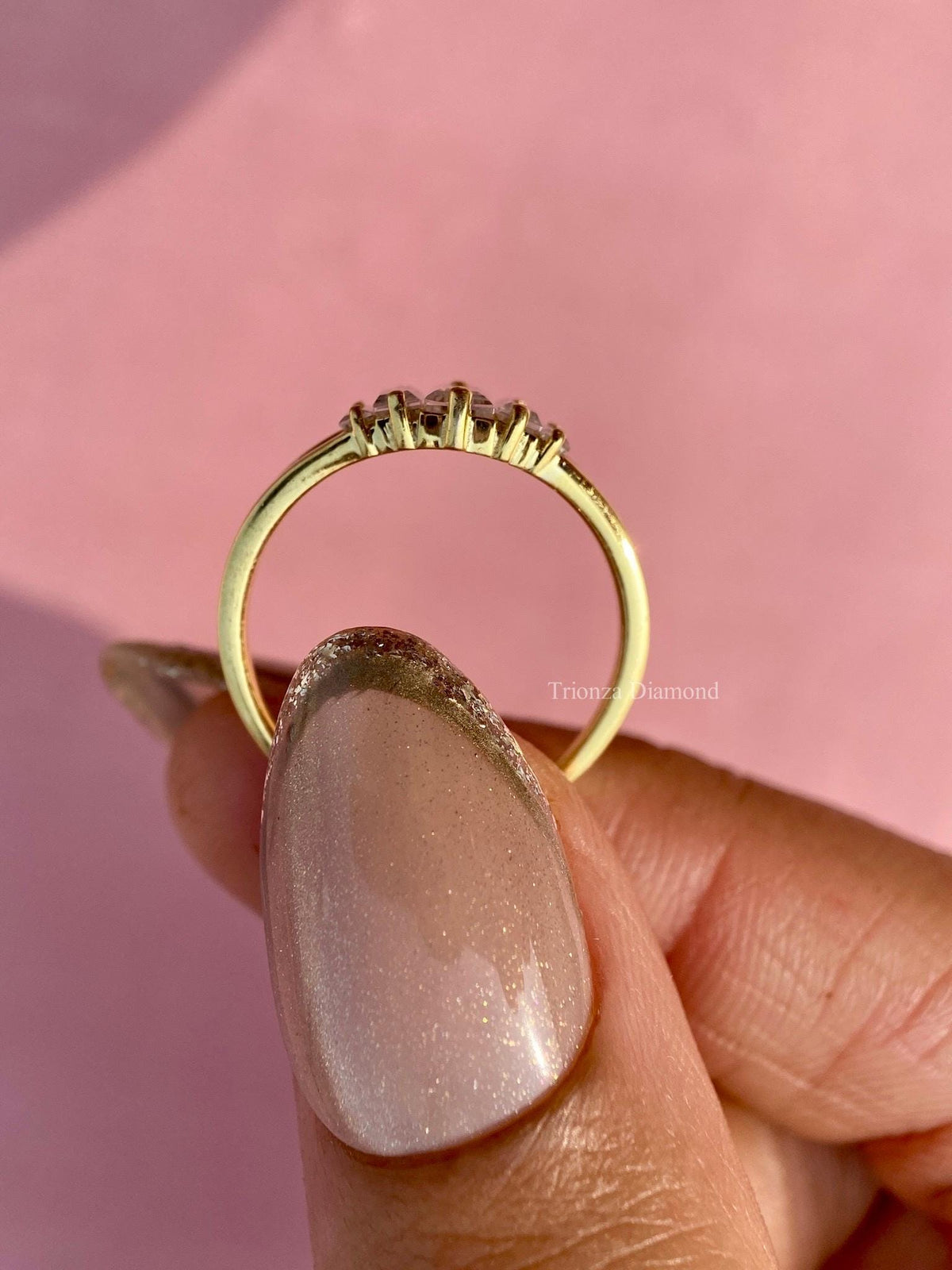 lab grown diamond promise ring
