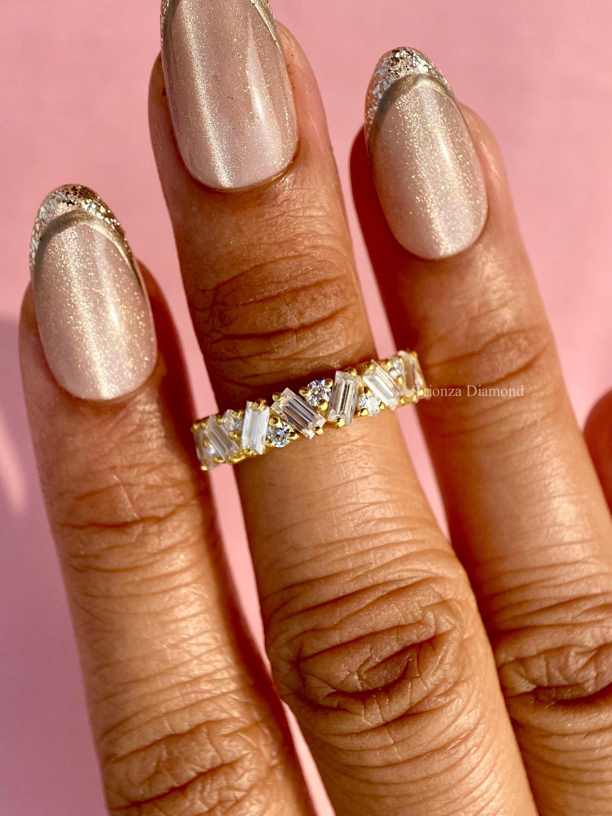 yellow gold eternity band