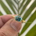 green sapphire engagement ring