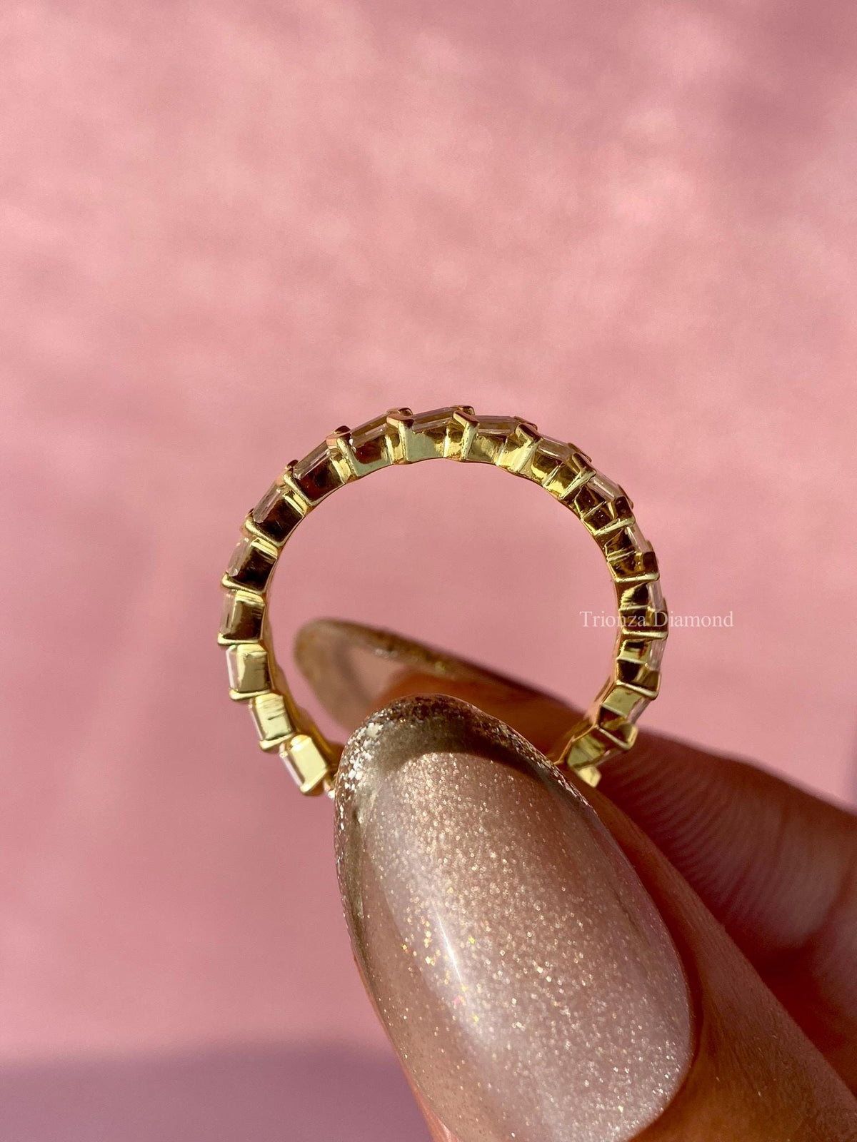 TrionzaDiamond wedding band crafted with precision for lasting brilliance