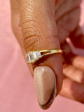 baguette cut diamond band