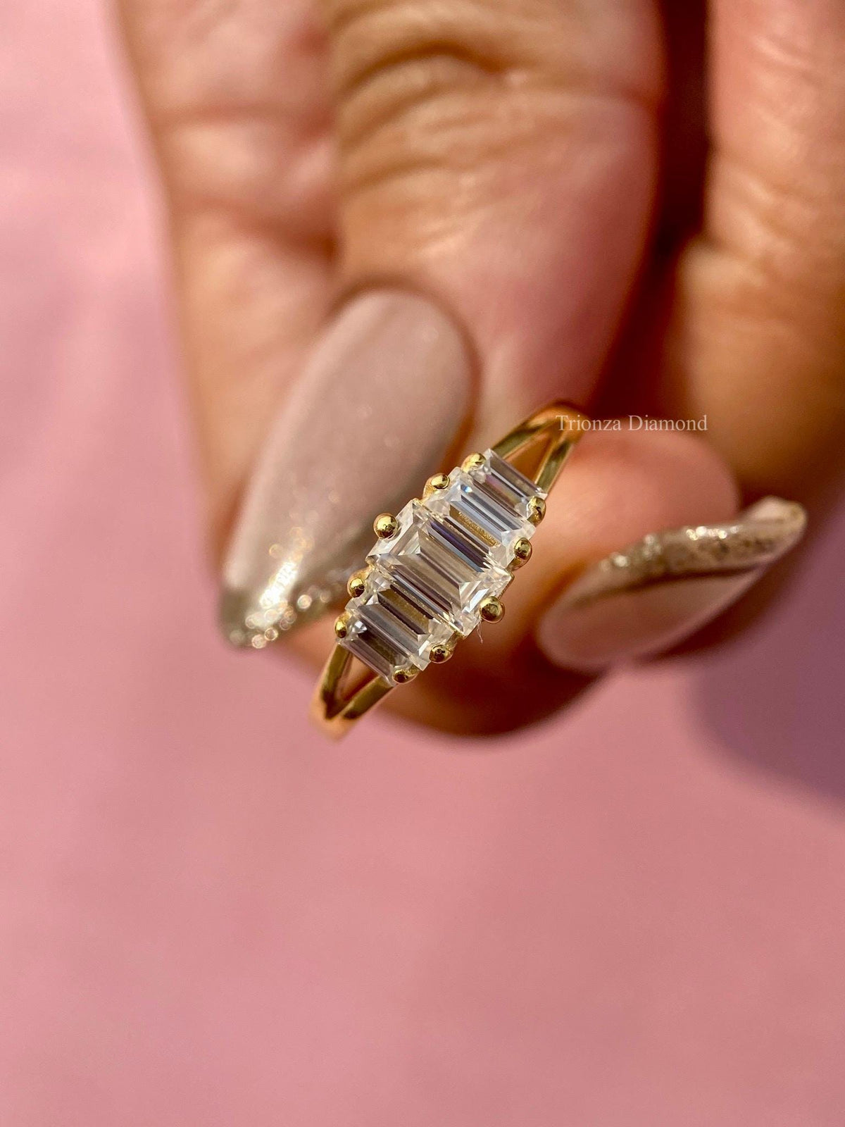 yellow gold bridal ring