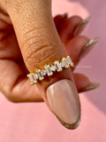 minimalist diamond promise ring