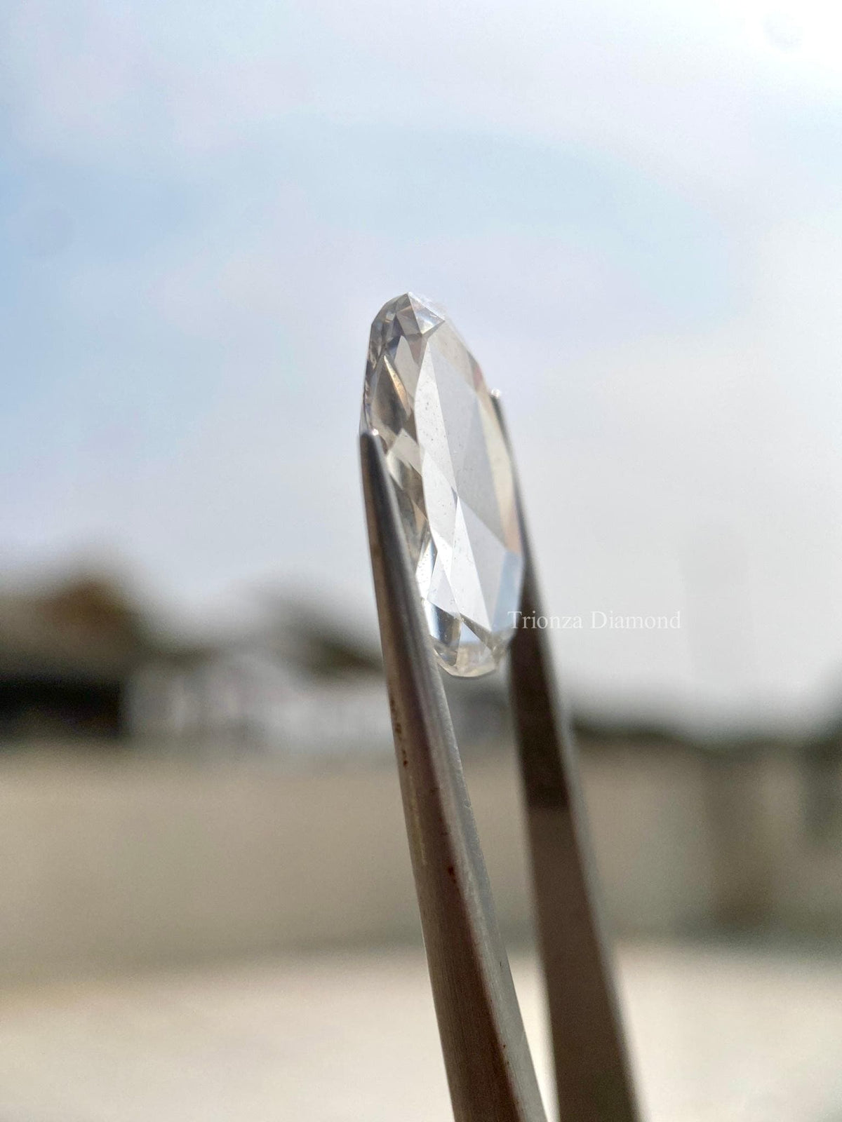 TrionzaDiamond lab grown oval diamond suited for a custom engagement or bridal ring