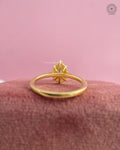 pear diamond halo ring