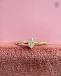TrionzaDiamond engagement ring crafted with a minimalist marquise solitaire design
