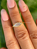 five stone baguette diamond ring