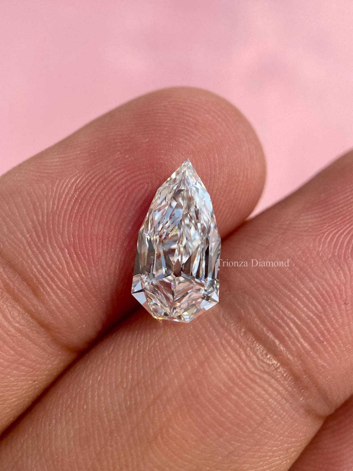 pear cut lab grown diamond