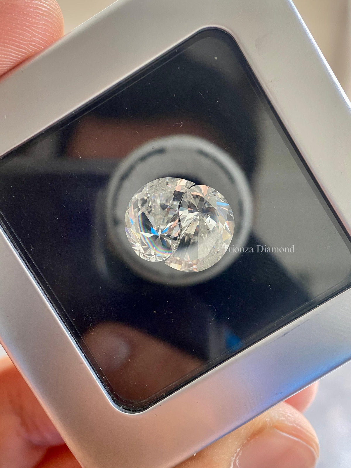 Modified brilliant cut pear diamond suited for an engagement ring or pendant setting