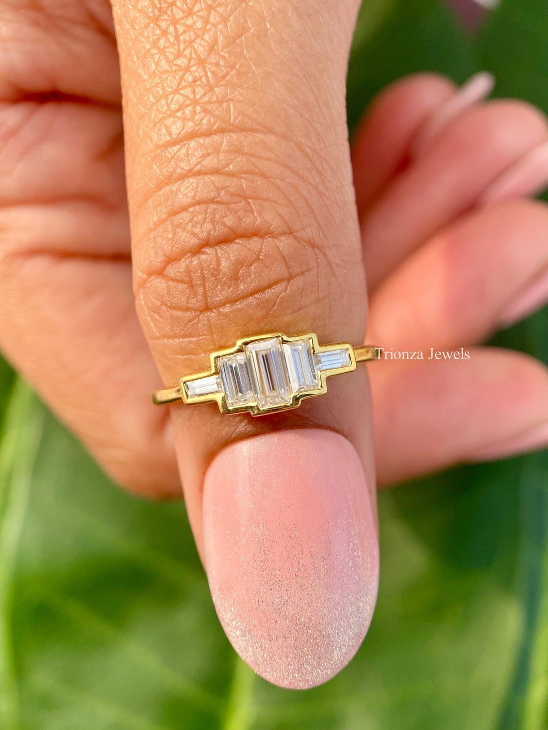 baguette diamond engagement ring