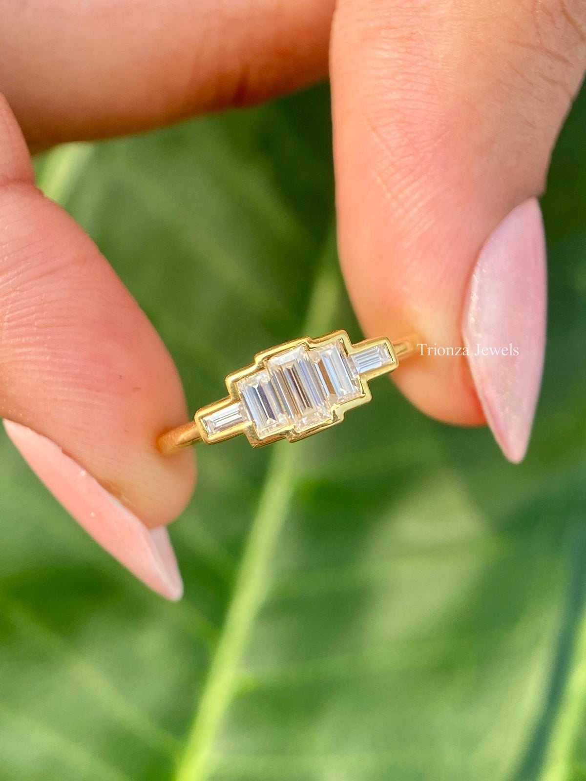 baguette diamond engagement ring