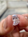 2.51 CT lab grown diamond photographed to reveal its sparkle and cut precision