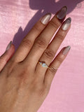 0.62 CT lab grown diamond floral cluster engagement ring for her