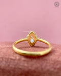 TrionzaDiamond engagement ring crafted with a romantic floral halo setting