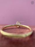 TrionzaDiamond engagement ring crafted with a modern bezel set solitaire style