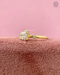 yellow gold bridal ring for her
