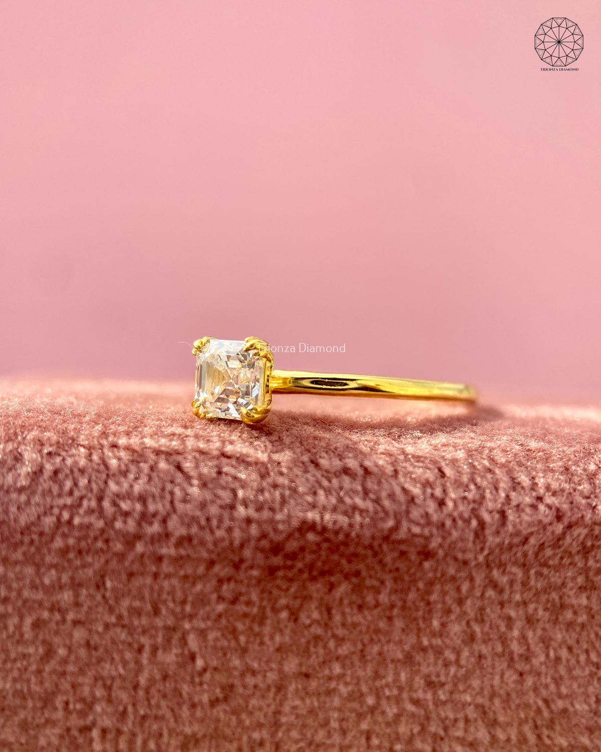 yellow gold solitaire ring