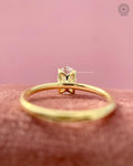 oval diamond solitaire ring