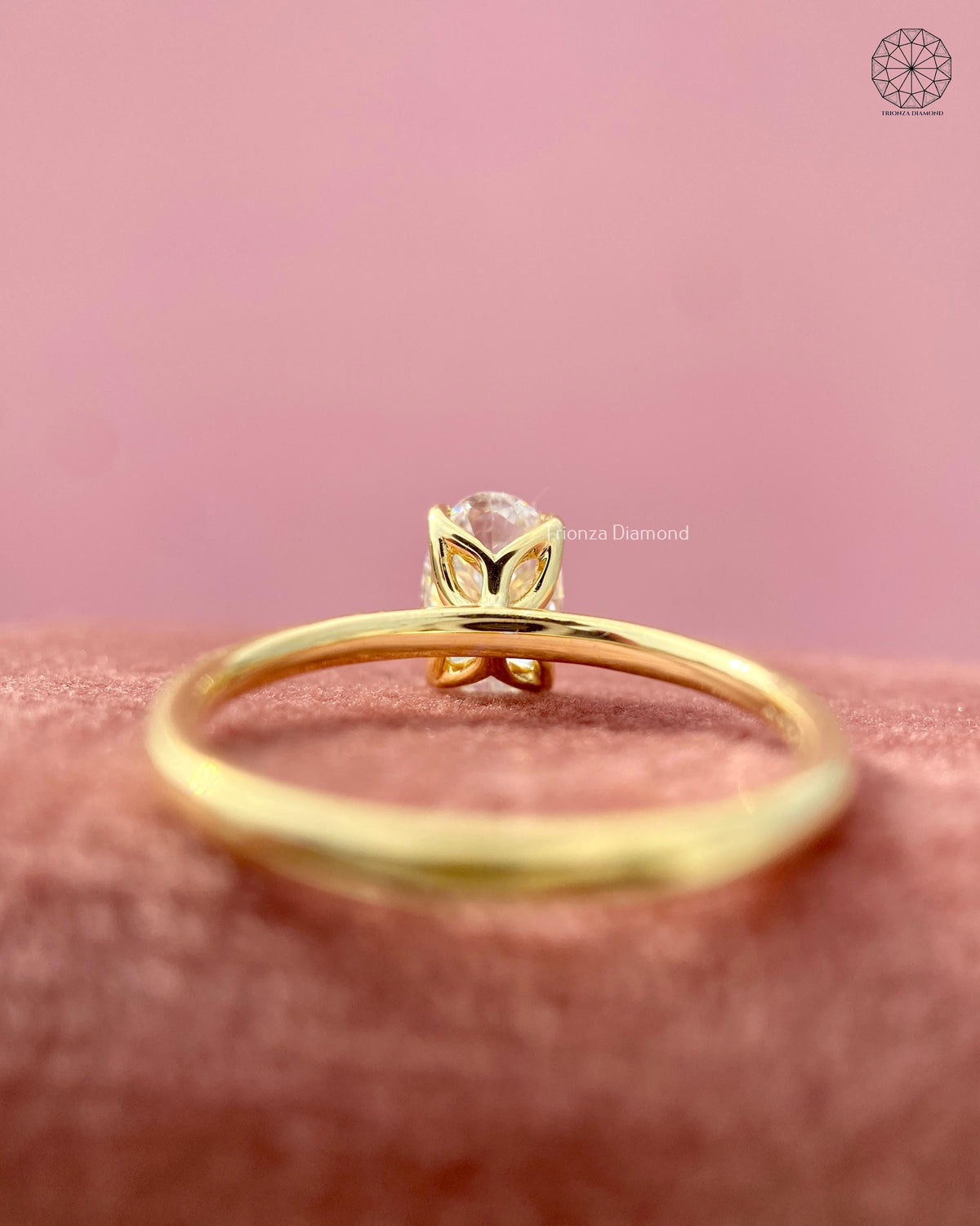 oval diamond solitaire ring