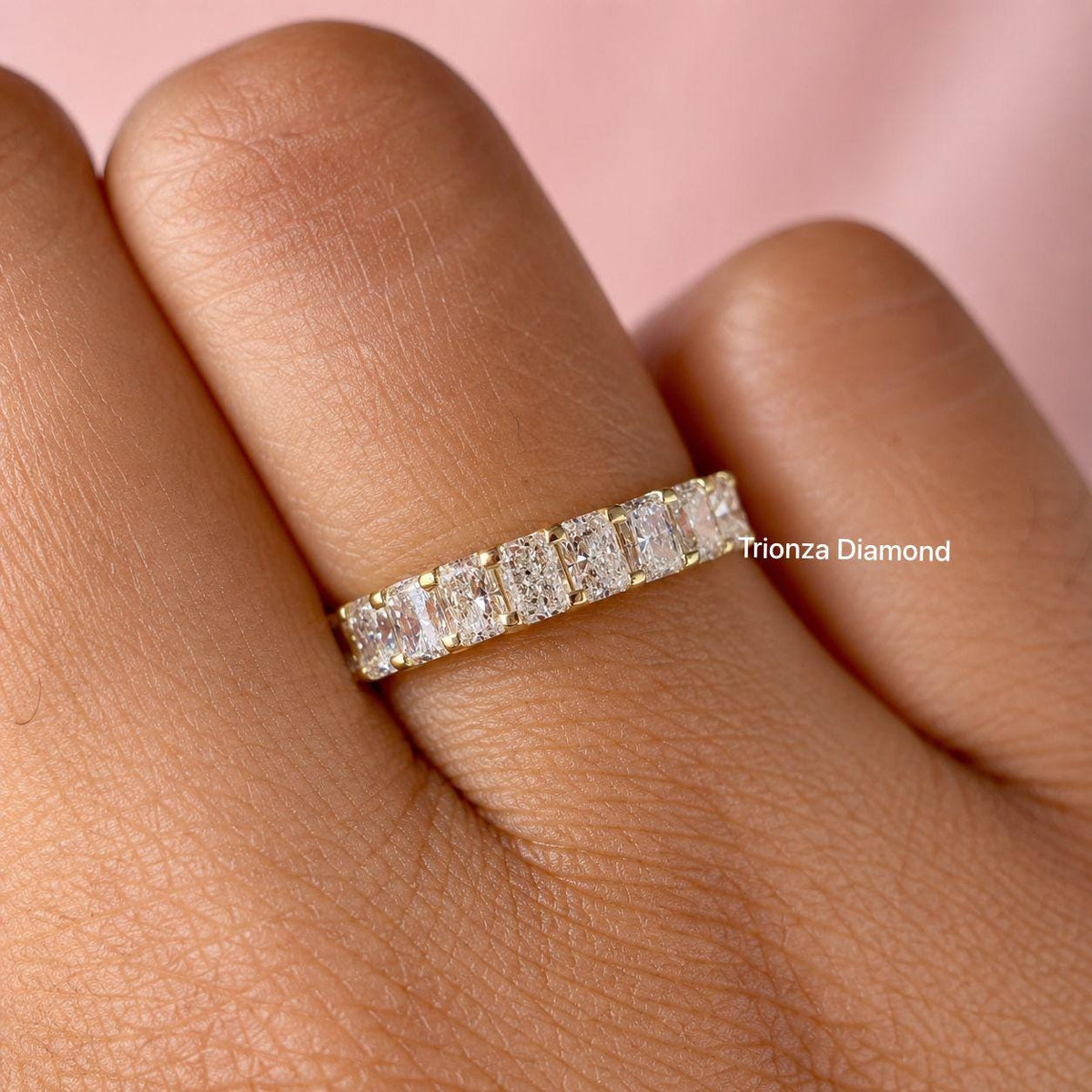 lab grown diamond eternity band