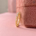 TrionzaDiamond handcrafted half eternity ring offering a delicate anniversary stack ring for women